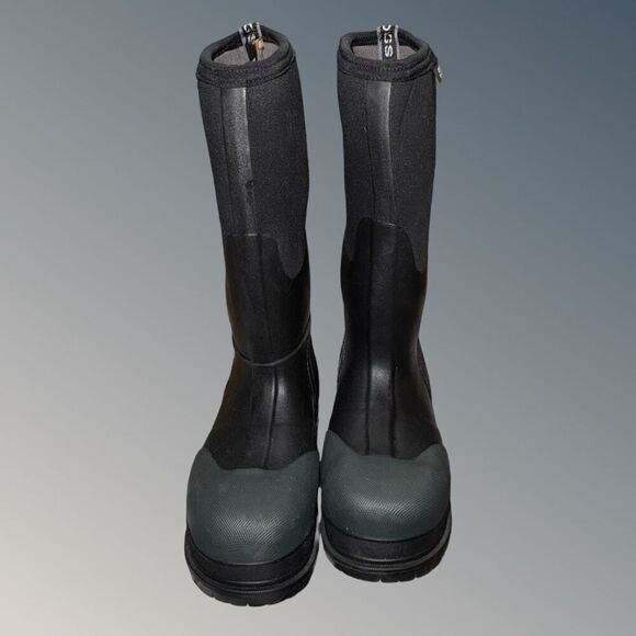 NWT Bogs Black Forge Steel Toe Snow Work Boots Size Men 4 Women 6